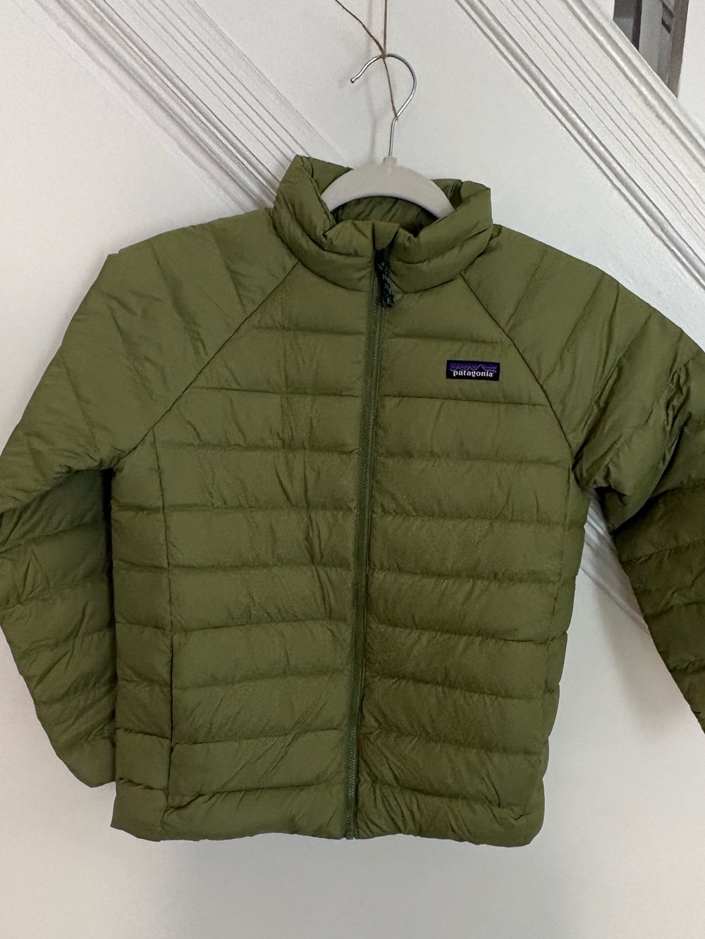 Patagonia Kids Down Sweater in Buckhorn Green